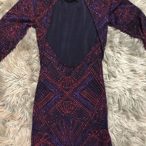 Multi Colored Glitter Dress - Picture 3 of 5